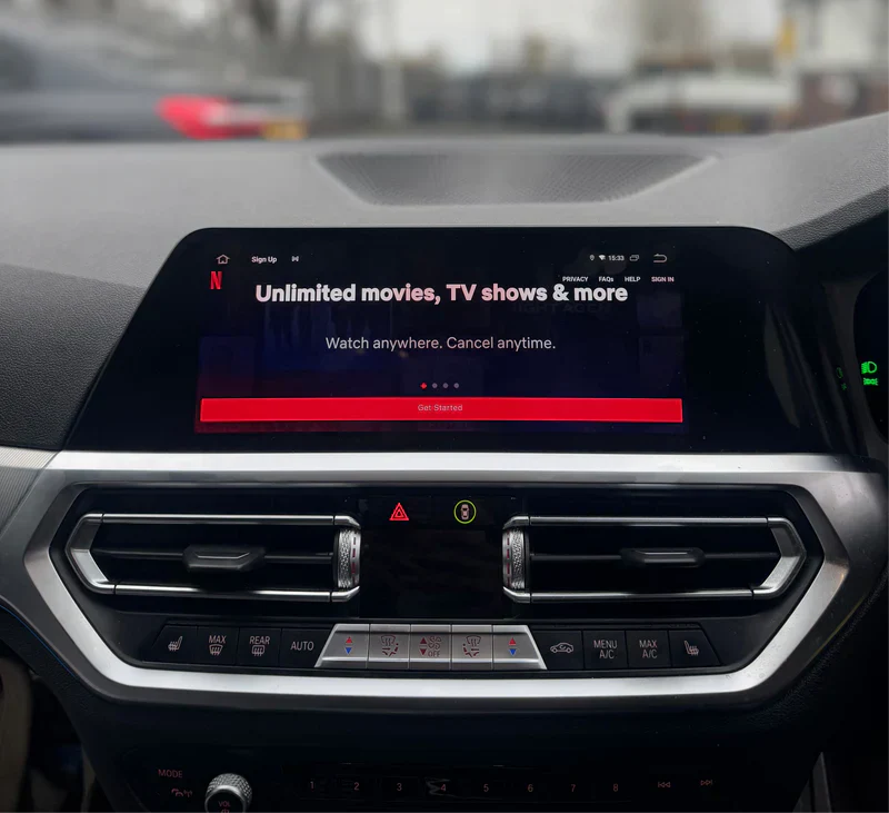 YouTube och Netflix AI-box för BMW