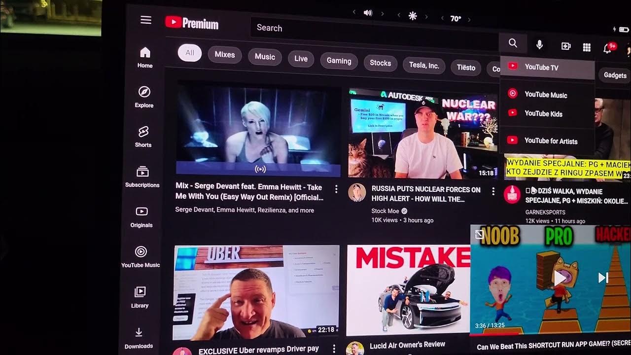 YouTube och Netflix Carplay AI-box för TESLA