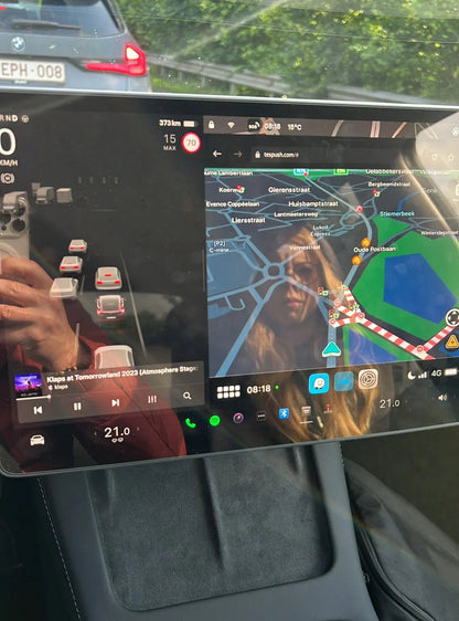 YouTube och Netflix Carplay AI-box för TESLA